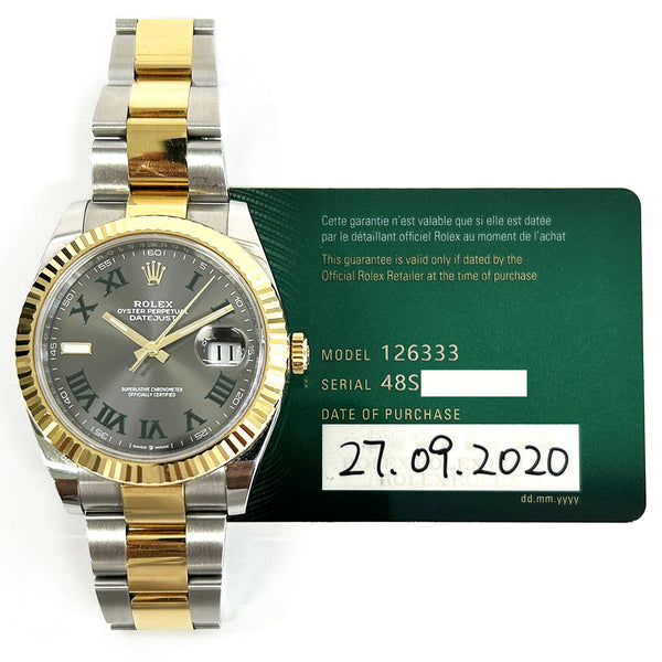 Rolex Datejust 126333 Wimbledon Dial Sep 2020