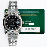Rolex Datejust 126334G Black Diamond Dial Feb 2022