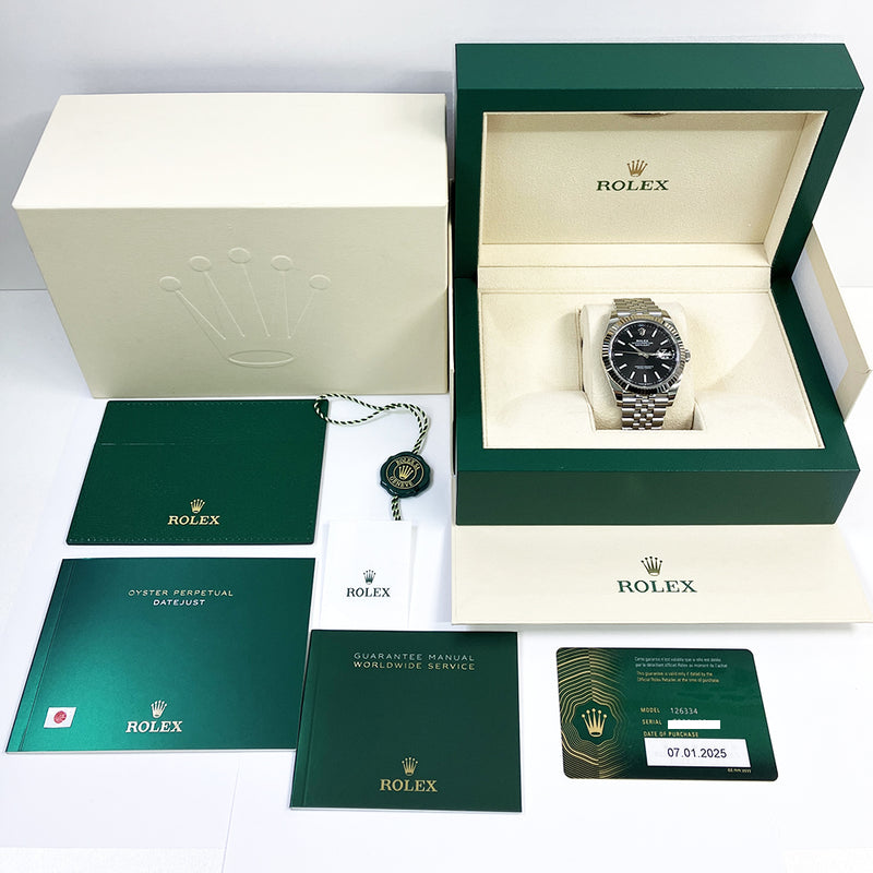 Rolex Datejust 126334 Black Dial Jan 2025