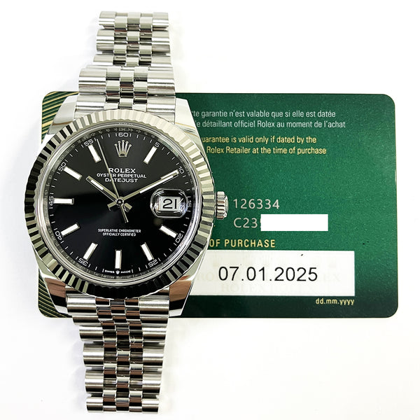 Rolex Datejust 126334 Black Dial Jan 2025