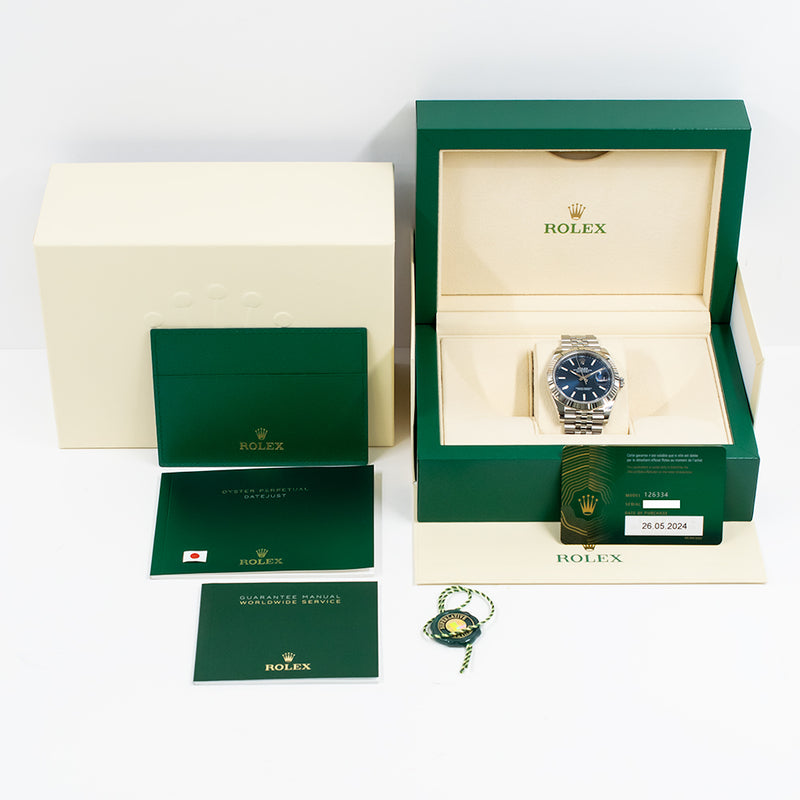 Rolex Datejust 126334 Blue Dial May 2024