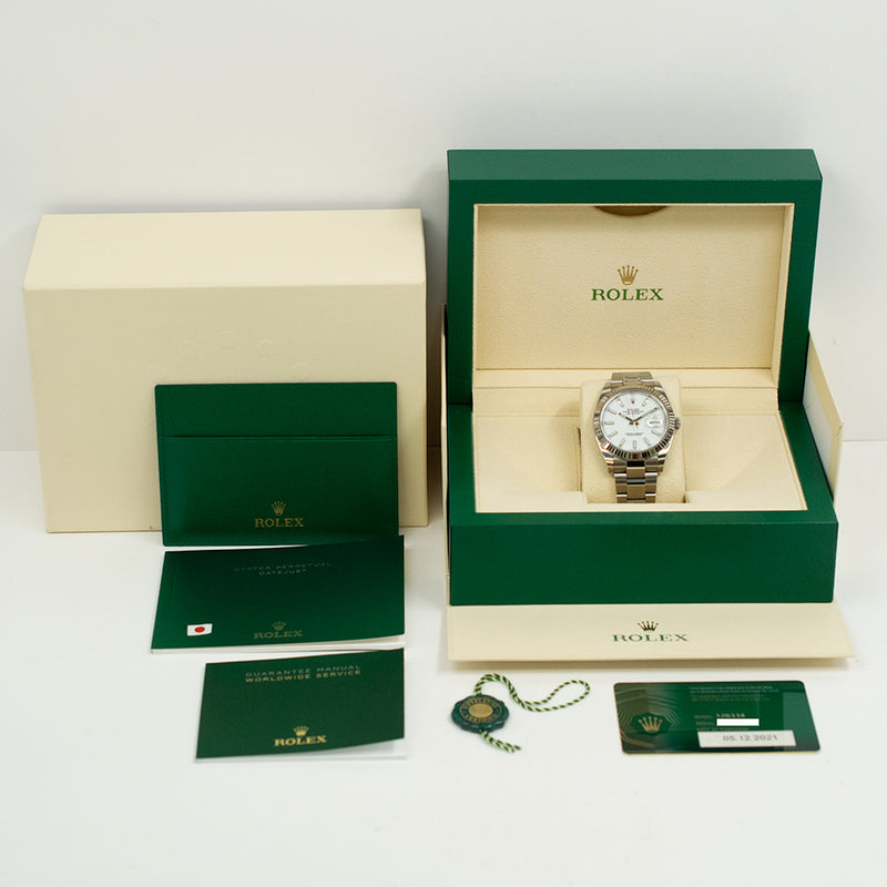 チ*認様 ROLEX Datejust ケース Rolex Datejust 126334 White Dial Dec 2021 – CHRONONATION