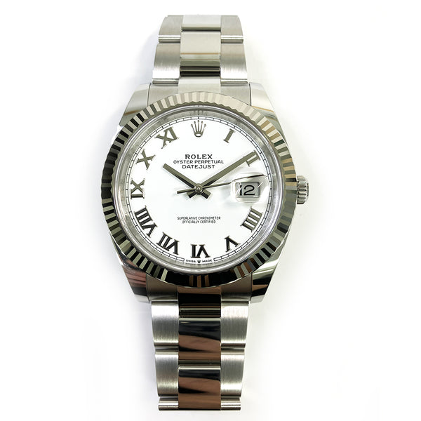 Rolex Datejust 126334 White Roman Dial Mar 2025
