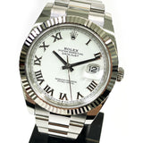 Rolex Datejust 126334 White Roman Dial Mar 2025