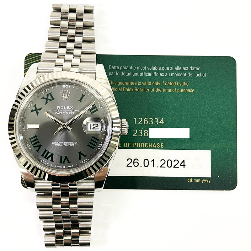 Rolex Datejust 126334 Wimbledon Dial Jan 2024
