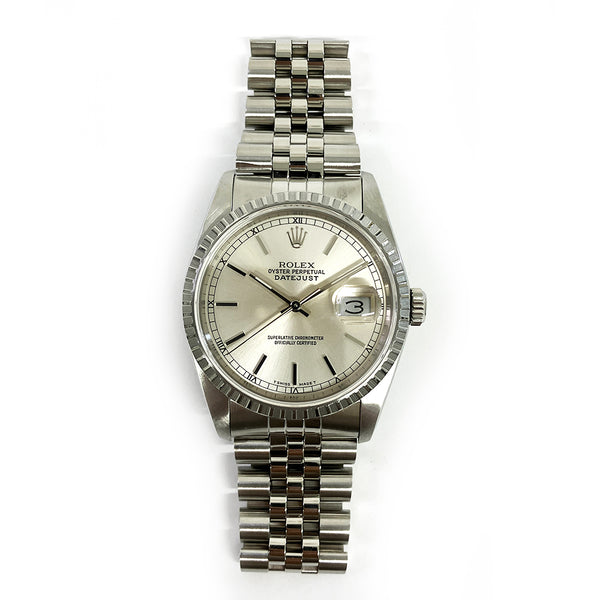 Rolex Datejust 16220 Silver Dial Oct 1989