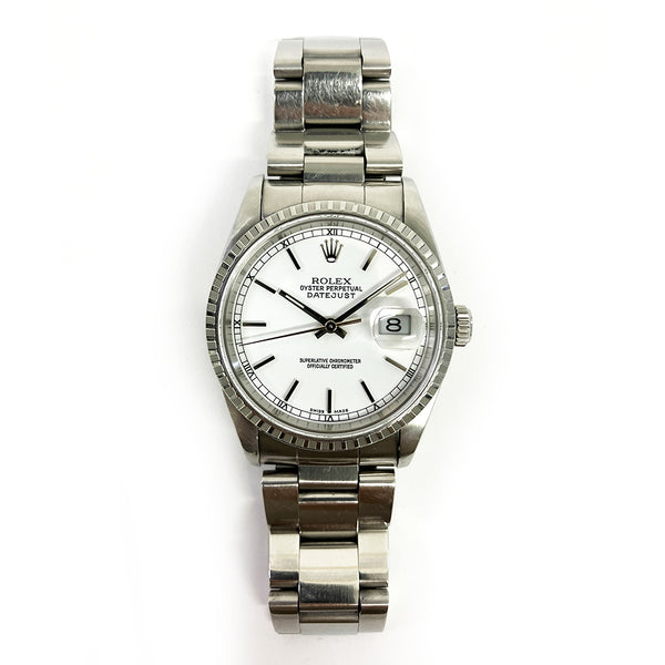 Rolex Datejust 16220 White Dial