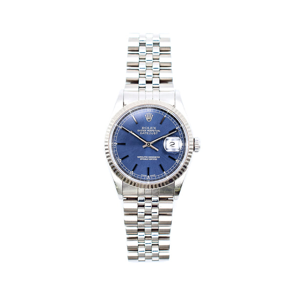 Rolex Datejust 16234 Blue Dial Dec 2000