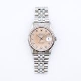Rolex Datejust 16234 Silver Diamond Dial Sep 1996