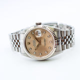 Rolex Datejust 16234 Silver Diamond Dial Sep 1996