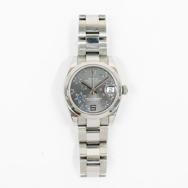 Rolex Datejust 178240 Dark Grey Flore Dial Sep 2013