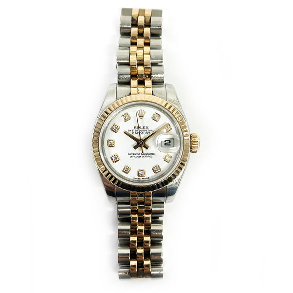 Rolex Datejust 179171 White Diamond Dial 