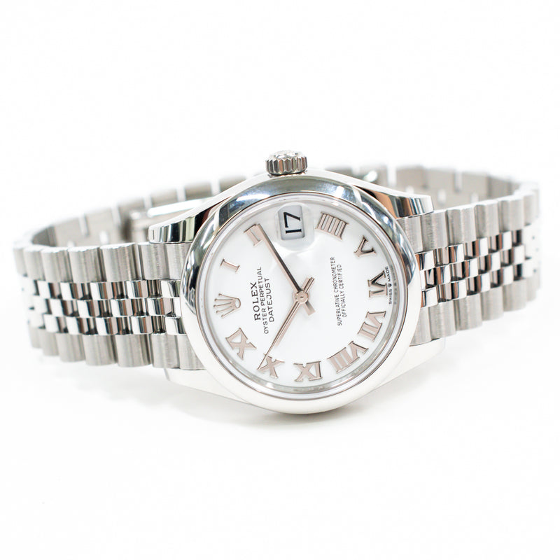 Rolex Datejust 278240 White Roman Dial Mar 2025