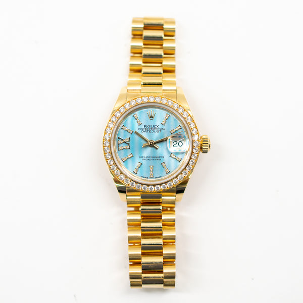 Rolex Datejust 279138RBR Ice Blue Pave Index Dial Jun 2017