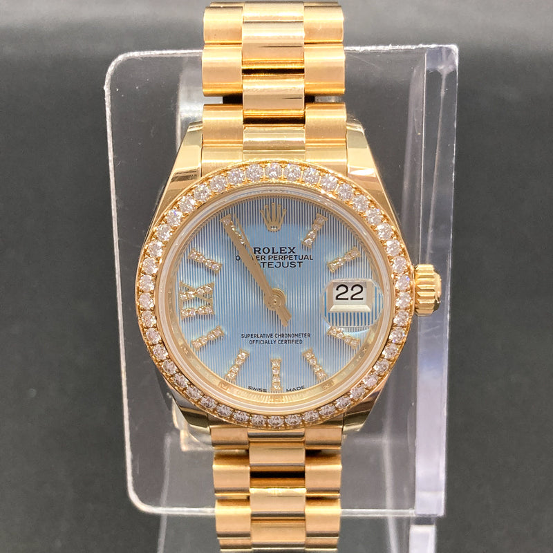 Rolex Datejust 279138RBR Ice Blue Pave Index Dial Jun 2017