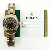 Rolex Datejust 279161 Chocolate Diamond Dial May 2018