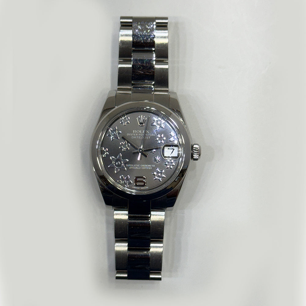 ◆ miffy Rolex Datejust 31mm 178240 Grey Flower Dial Nov 2013 – CHRONONATION