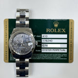 Rolex Datejust 31mm 178240 Grey Flower Dial Nov 2013 - View 2