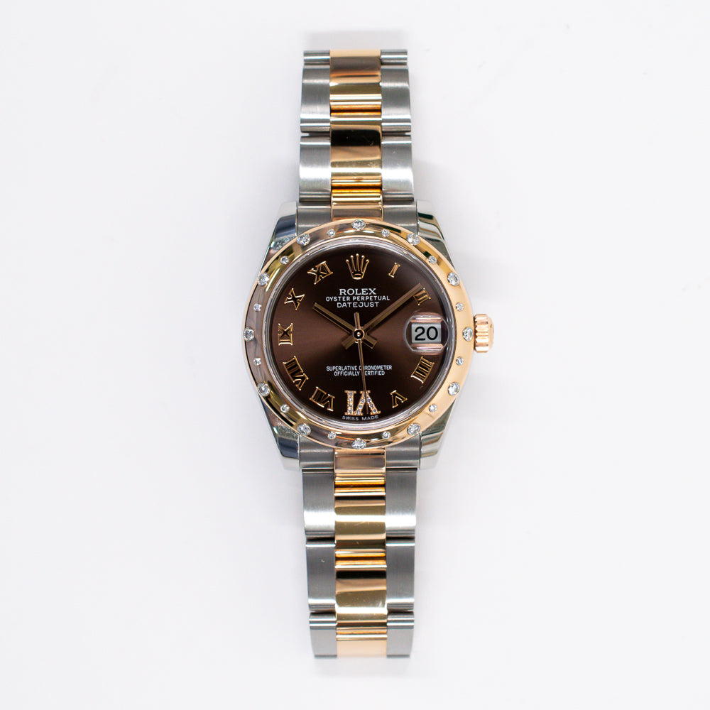 Rolex Datejust 31mm 178341 Chocolate VI Diamond Dial Feb 2017