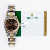 Rolex Datejust 31mm 178341 Chocolate VI Diamond Dial Feb 2017