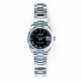Rolex Datejust 31mm Steel 178240 Black Roman Dial Feb 2009
