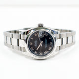 Rolex Datejust 31mm Steel 178240 Black Roman Dial Feb 2009