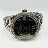Rolex Datejust 31mm Steel and White Gold 178384 Dark Grey VI Diamond Dial Dec 2015 - View 3