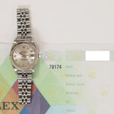 Rolex Datejust 31mm Steel and White Gold 79174G Silver Diamond Dial Dec 2003 - View 2