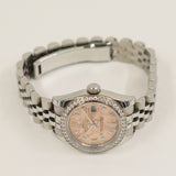 Rolex Datejust 31mm Steel and Yellow Gold 179384RBR Pink Diamond Dial Feb 2015 - View 3