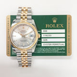 Rolex Datejust 36 116233 Silver Dial Jan 2011