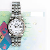 Rolex Datejust 36 16234 White Roman