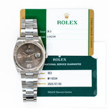 Rolex Datejust 36mm 116234 Brown Flower Dial Sep 2017