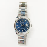 Rolex Datejust 36mm 126200 Blue Dial Mar 2025