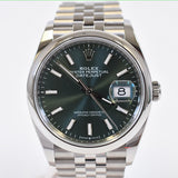 Rolex Datejust 36mm 126200 Mint Green Dial Nov 2025 - View 1