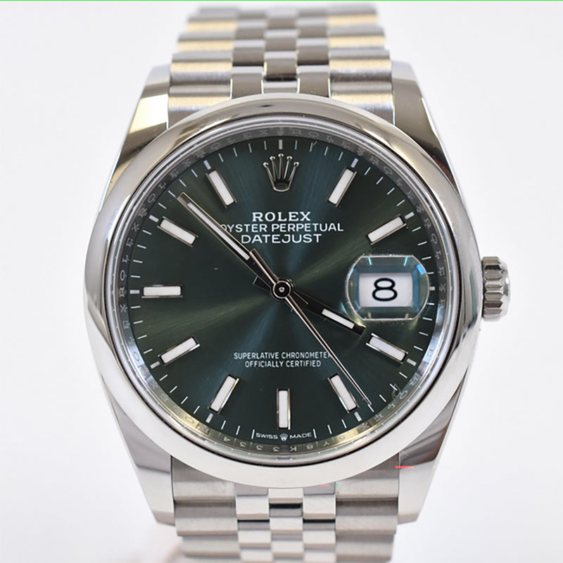 ROLEX ボックス チェリーニ グリーン 66.00.3 Rolex Datejust 36mm 126200 Mint Green Dial Nov 2025 – CHRONONATION