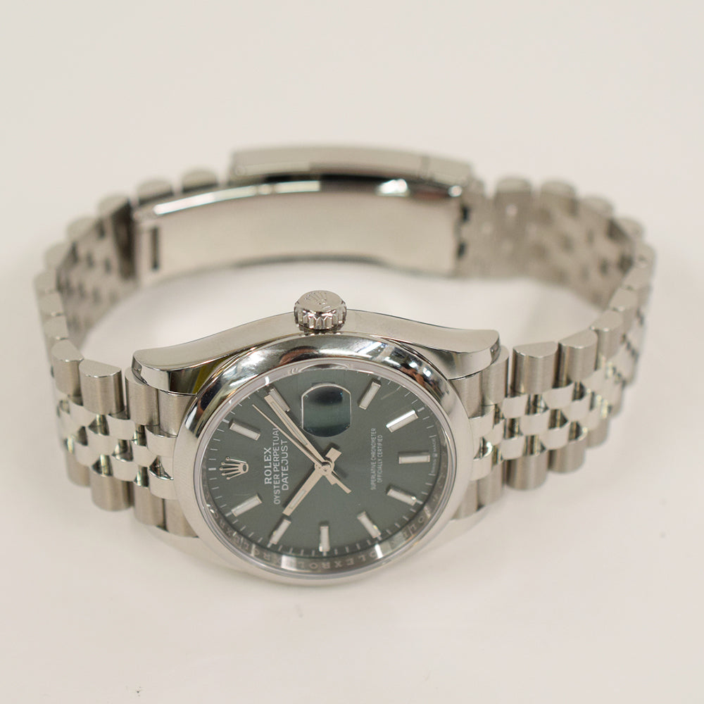 Rolex Datejust 36mm 126200 Mint Green Dial Nov 2025 – CHRONONATION