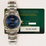 Rolex Datejust 36mm 126234 Blue Roman Dial May 2026 - View 2
