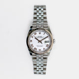 Rolex Datejust 36mm 126234 White Roman Dial Nov 2019