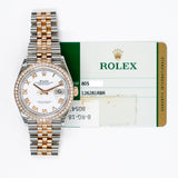 Rolex Datejust 36mm 126281RBR White Roman Dial Aug 2018