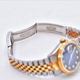 Rolex Datejust 36mm Steel and Yellow Gold 16233G Blue Ombre Diamond Dial Apr 1999 - View 5