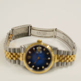 Rolex Datejust 36mm Steel and Yellow Gold 16233G Blue Ombre Diamond Dial Feb 1999 - View 6