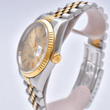 Rolex Datejust 36mm Steel and Yellow Gold 16233 Champagne Dial Sep 1999 - View 4