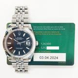 Rolex Datejust 41mm 126300 Black Dial Apr 2024