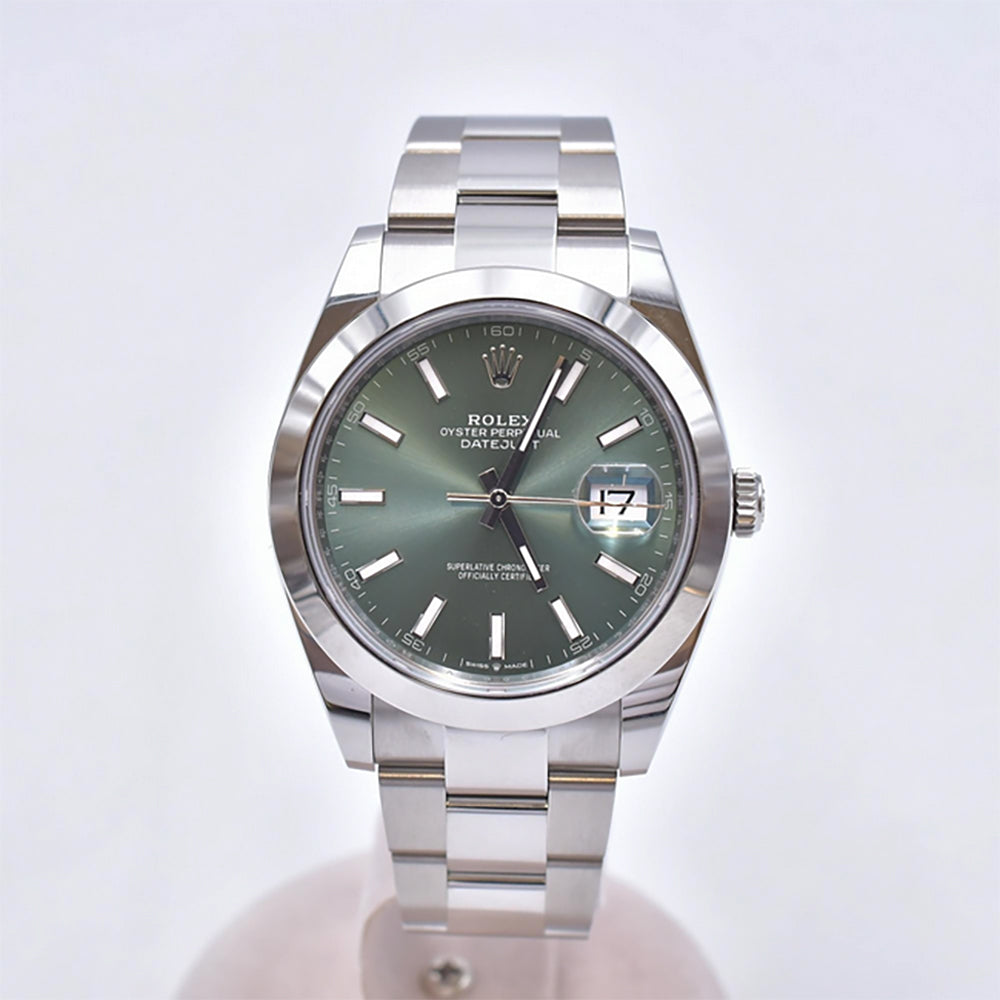 Rolex Datejust 41mm 126300 Green Dial Jan 2025 – CHRONONATION