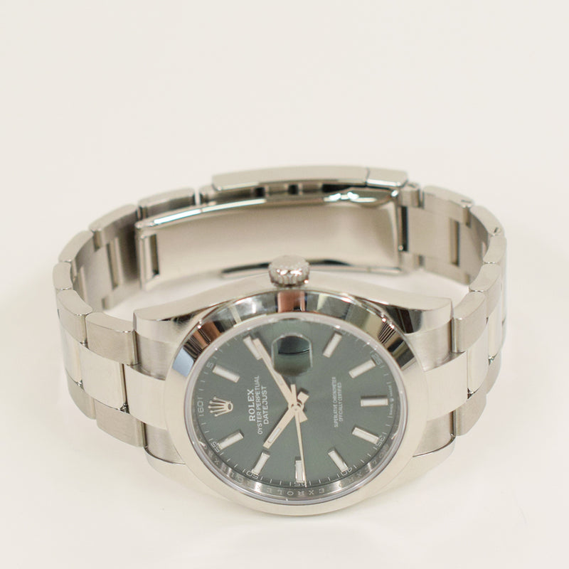 Rolex Datejust 41mm 126300 Green Dial Jan 2025 – CHRONONATION
