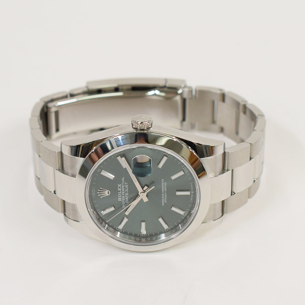 Rolex Datejust 41mm 126300 Mint Green Dial Apr 2026 – CHRONONATION