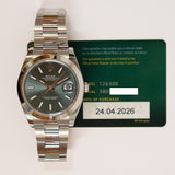 Rolex Datejust 41mm 126300 Mint Green Dial Apr 2026 - View 2