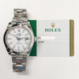 Rolex Datejust 41mm 126300 White Dial Jun 2020 - View 2