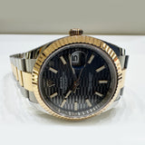 Rolex Datejust 41mm Steel and Everose Gold 126331 Slate Fluted Dial Jan 2023 - View 3