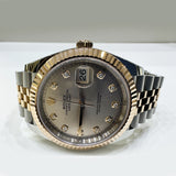 Rolex Datejust 41mm Steel and Everose Gold 126331 Sundust Diamond Dial Aug 2024 - View 3